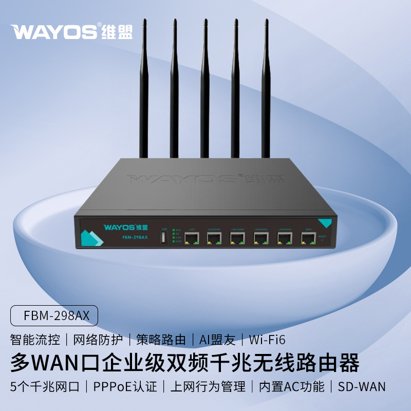 维盟企业级千兆无线路由器wifi6