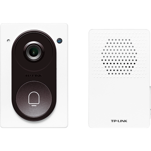 普联TP-LINK可视门铃摄像头家用智能电子猫眼门口监控录像感应器远程电话对讲入户wifi无线电池门铃TL-DB13C