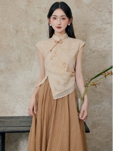 汉服女成人唐装中式女装中国风半身裙盘扣国风上衣夏天新中式套装