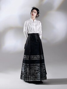 秋冬汉服女唐装中式中国风上衣新中式女装改良旗袍国风马面裙套装