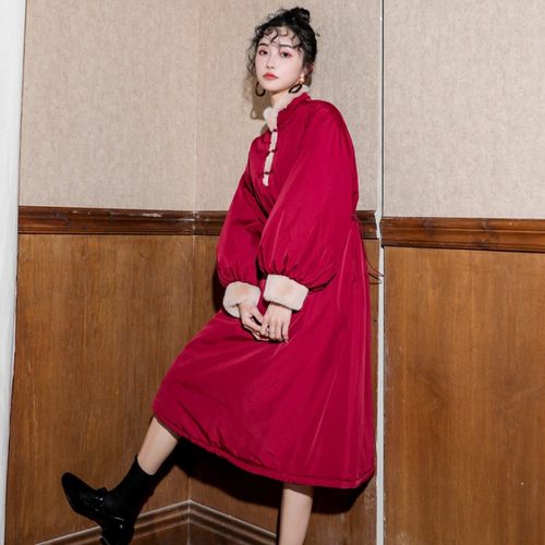 新年战袍拜年服新中式旗袍拜年服