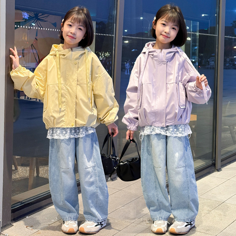 连帽工装风冲锋衣外套