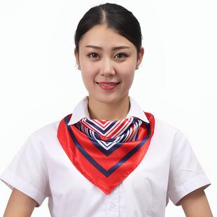 小方巾丝巾韩国职业绸缎百搭银行空姐列车员商务时尚装饰女士领巾
