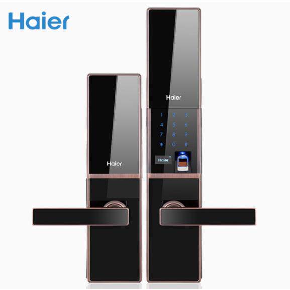 海尔指纹锁防盗门专用haier31PF3多功能电子防盗锁 可选配遥控
