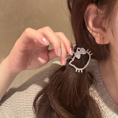 可爱金属闪钻HelloKitty抓夹