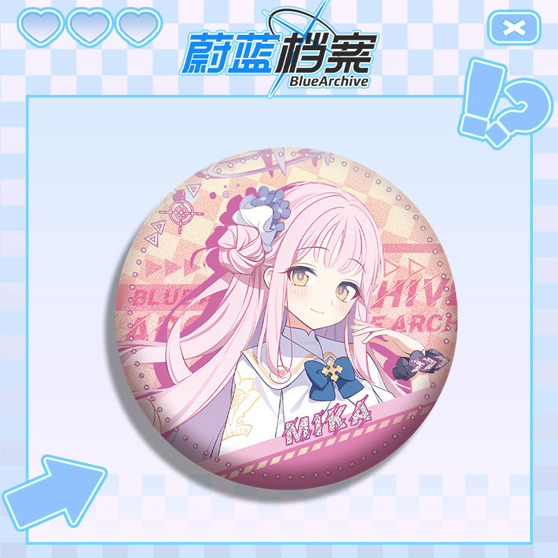 新款圣园未花徽章双闪吧唧胸针