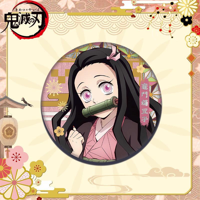 新款鬼灭之刃徽章祢豆子胸针