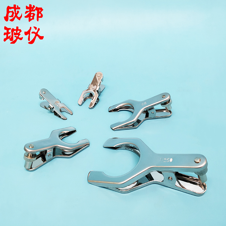 成都玻仪 球磨口夹 12#18#28#35#50# 球型接口夹 304不锈钢球磨夹