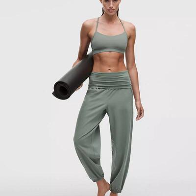 代购露露乐蒙lululemon Align TM折叠宽松慢跑裤常规款运动长裤