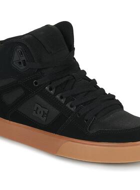 海外代购DC SHOES男士运动休闲鞋高帮黑色街头潮流日常穿搭