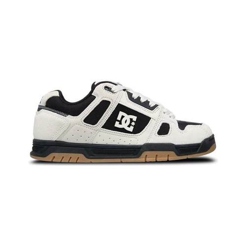 海外代购DC SHOES男士运动休闲鞋耐磨透气低帮黑白拼色街头穿搭
