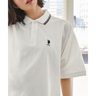 U.S. 印花透气舒适色可选 Polo Assn.中性宽松Polo衫