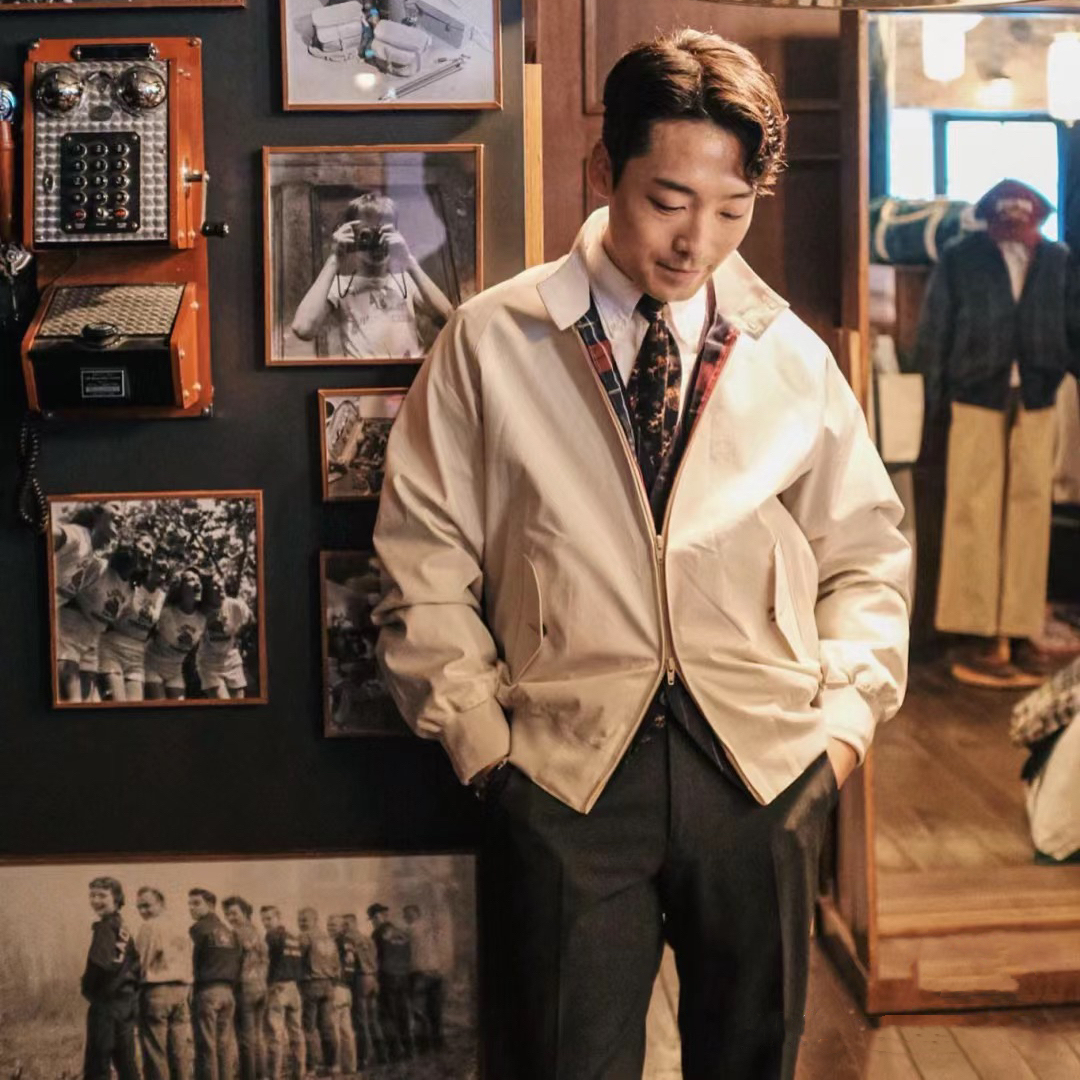 惊声尖叫! 线下2388! 经典复古G9哈灵顿夹克男 商务通勤茄克外套