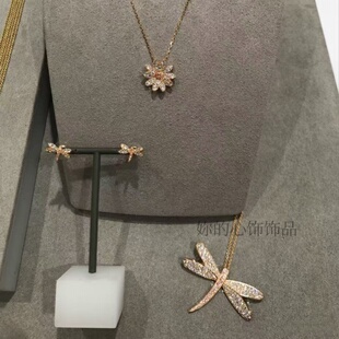 Tough雏菊项链女轻奢蜻蜓手镯饰品小众高级ins奥利地水晶花朵耳钉