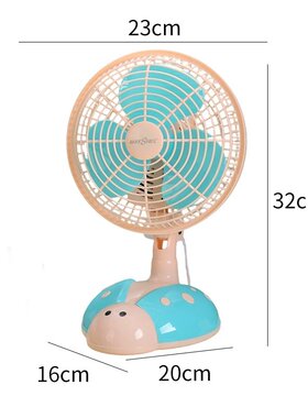 美诗儿卡通静音夹式摇头台扇