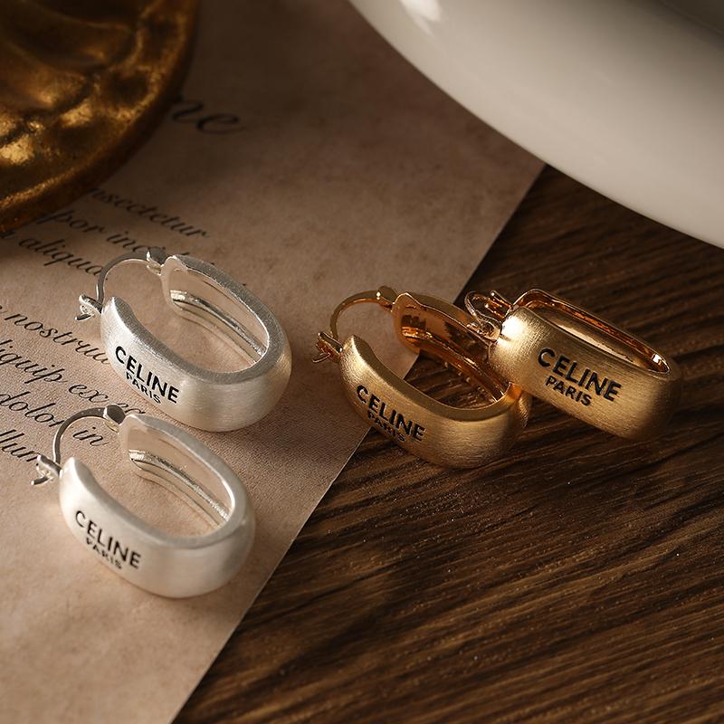 FRENCH【轻度定制】  个性设计爆款拉丝工艺简约气质原创耳环女