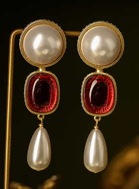 FRENCH耳饰女2025新款高级感流苏耳坠耳环轻奢爆款小众适合圆脸的