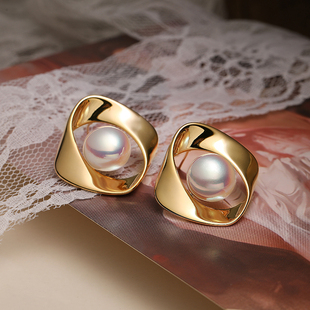 高级感轻奢耳坠小众适合夏天 FRENCH耳饰女珍珠耳环2025新款 爆款