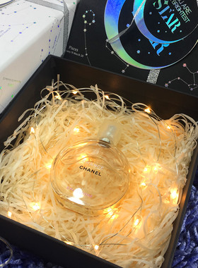 星星串灯防水led礼品盒开盖自动亮花束蛋糕装饰彩萤火虫ins网红灯