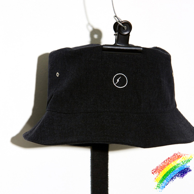 权志龙pmo联名闪电织带渔夫帽