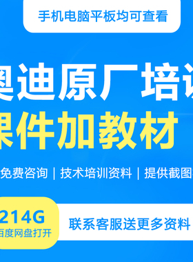 奥迪原厂培训资料技术培训资料课件教材维修视频SOST技术维修案例