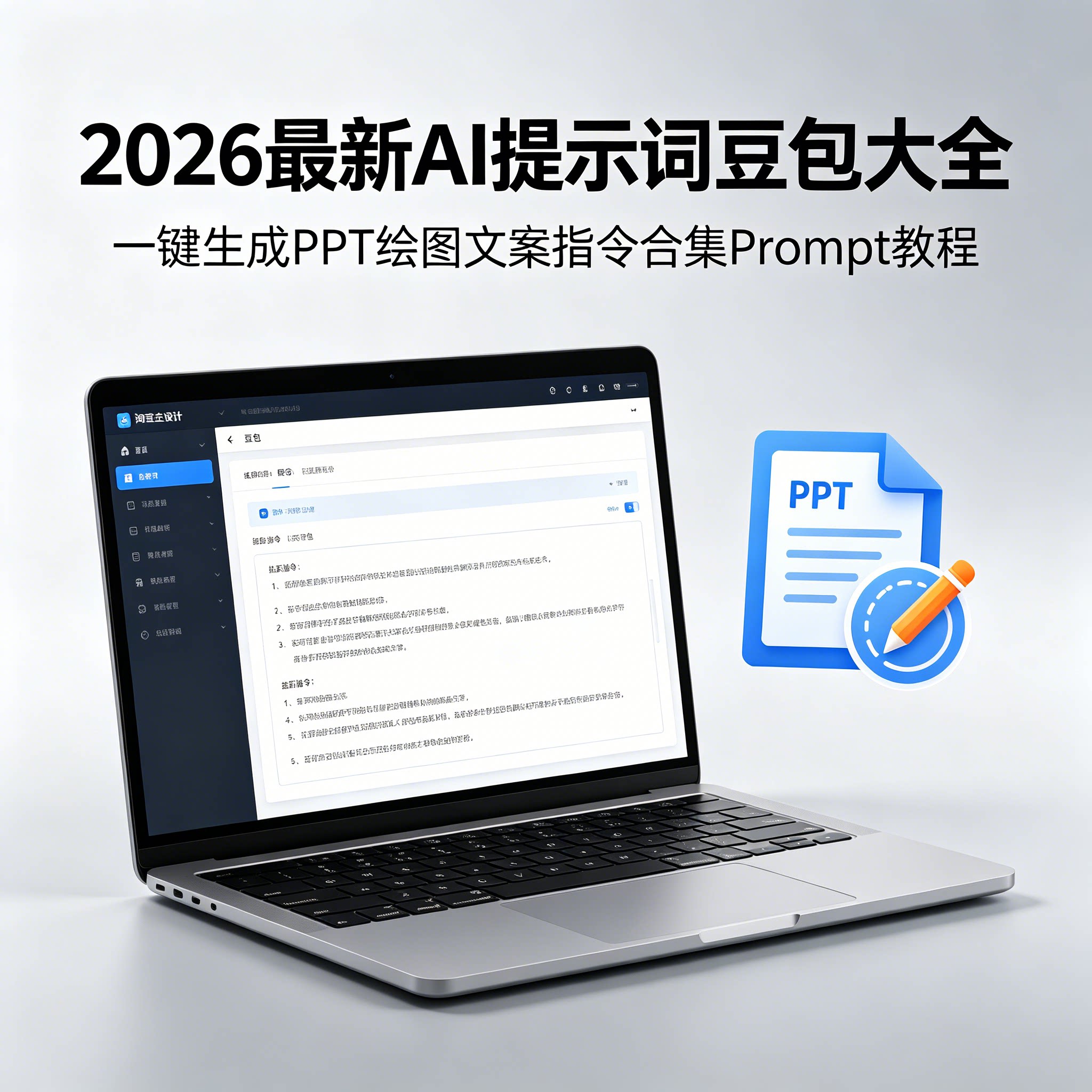 2026AI提示词豆包大全一键生成PPT绘图文案指令合集Prompt教程
