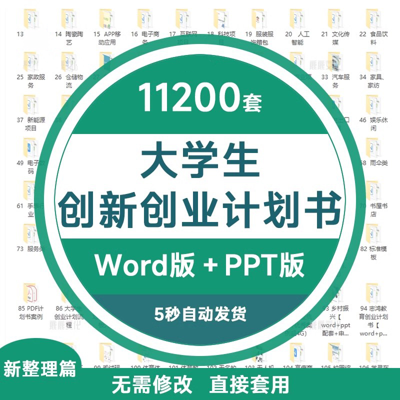 大学生创新创业计划书word成品syb三创大赛ppt模板商业策划书撰写