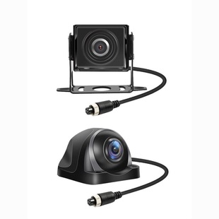 货车挂车高清12v24v行车记录仪四路监控全彩摄像头大广角AHD探头