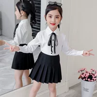 Quần áo bé gái cotton dài tay Quần áo xuân hè 2019 quần áo trẻ em thời trang áo sơ mi dài tay trẻ em - Áo sơ mi thời trang bé gái