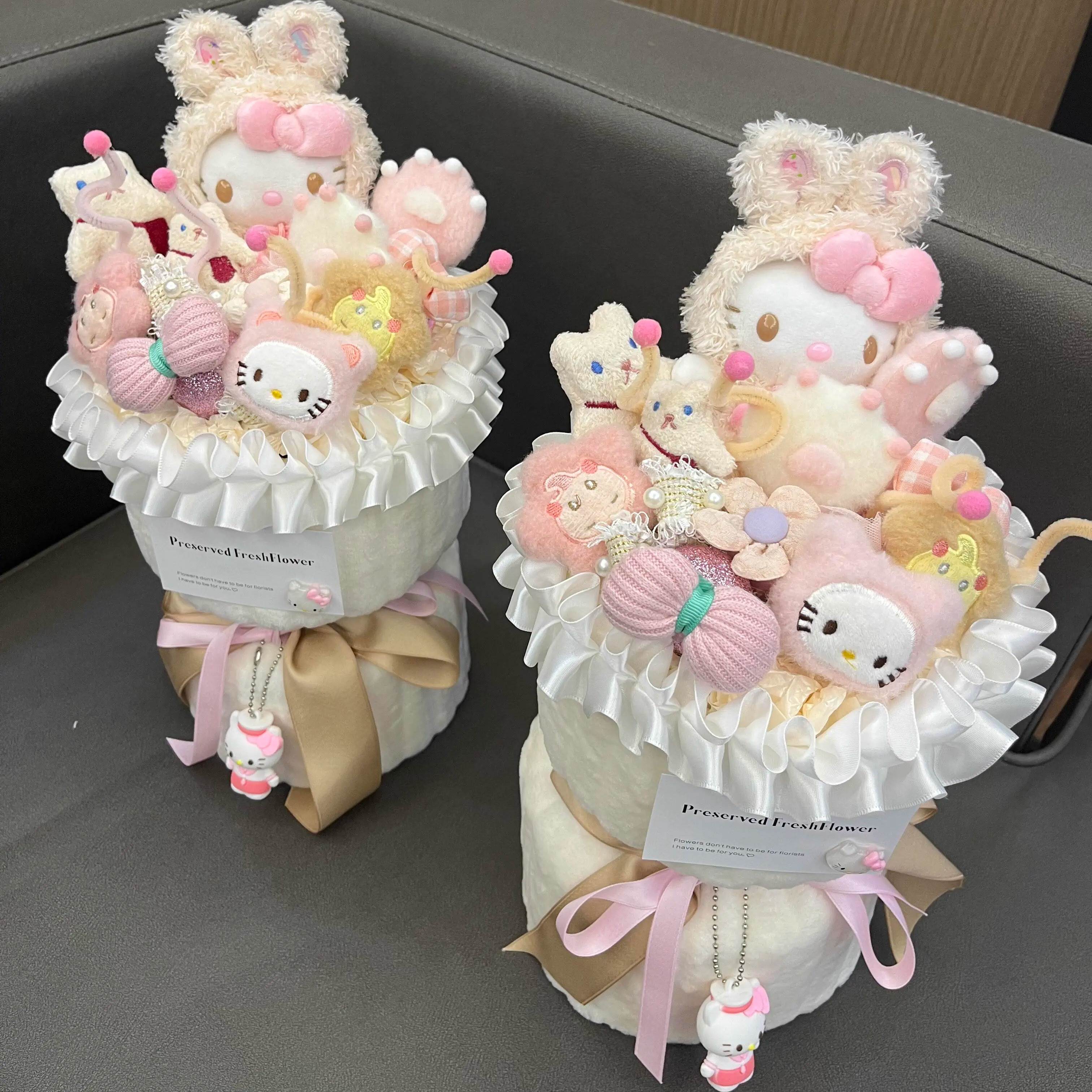 玩偶花束礼品小猫咪卡通公仔超可爱生日礼物成品高级感送儿童女童图片