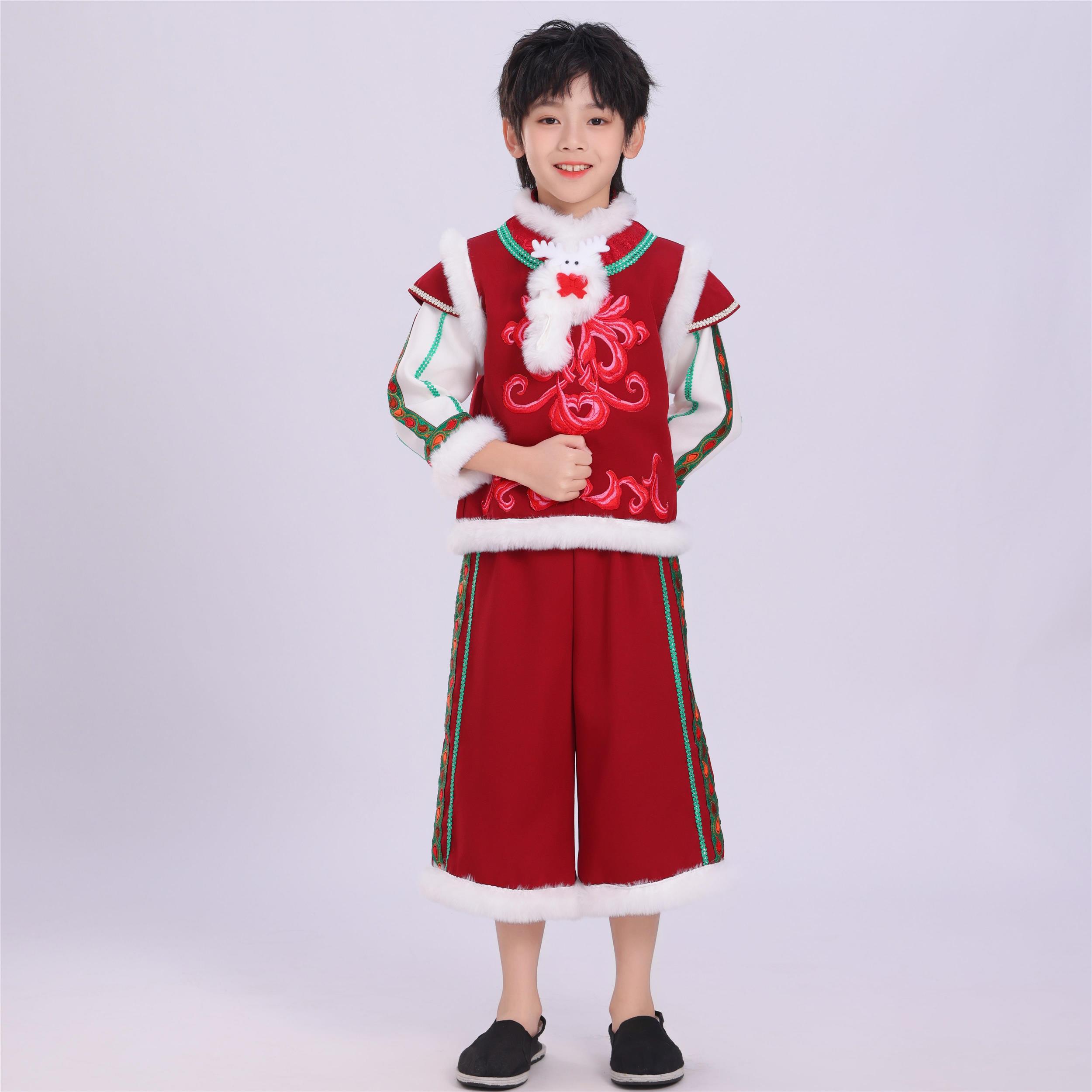 元旦喜庆开门红打鼓演出服