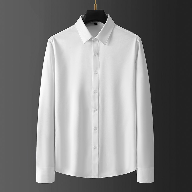 免烫长袖衬衫传棨职业抗皱舒适