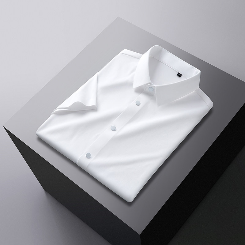 衬衫免烫男士百搭商务休闲短袖