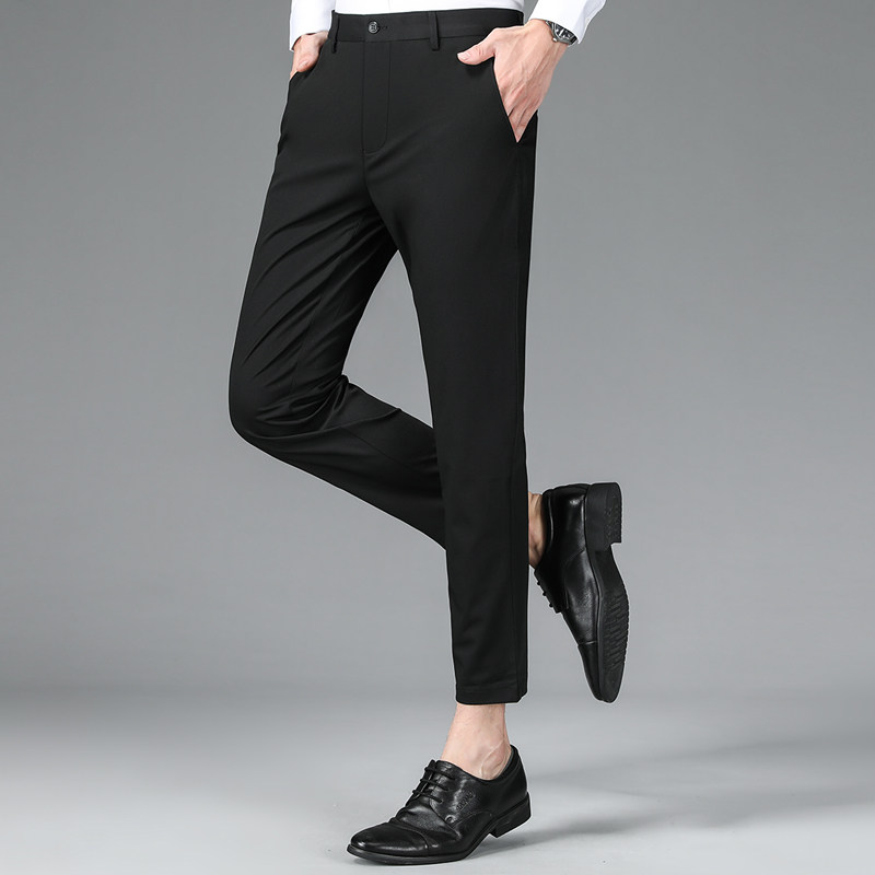 传棨九分裤商务时尚免烫休闲裤