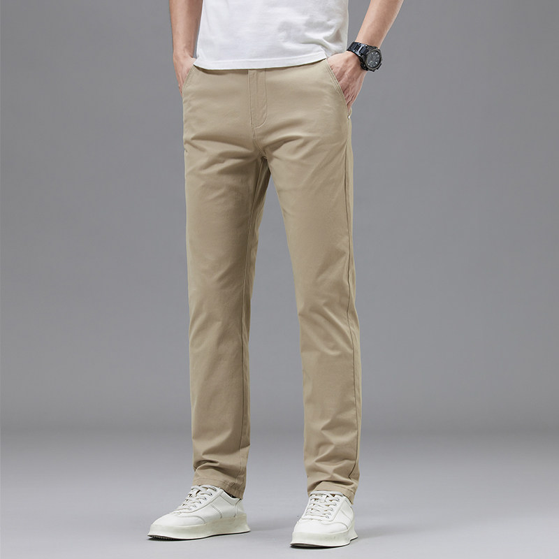 秋冬新款直筒男棉弹力柔软舒适合体休闲商务百搭长裤男