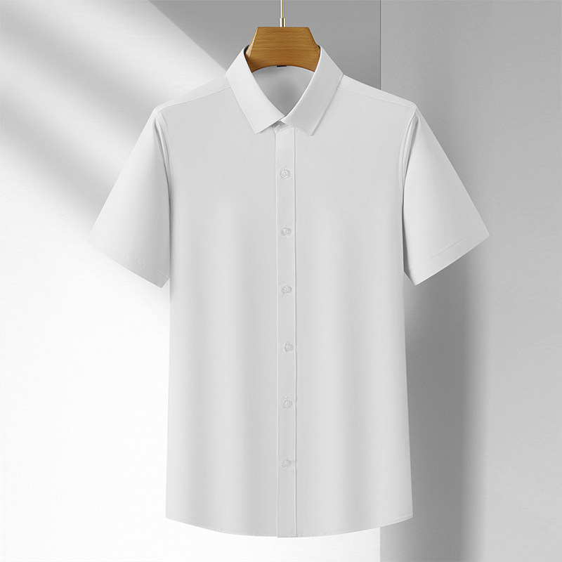 夏季薄款冰凉透气短袖衬衫