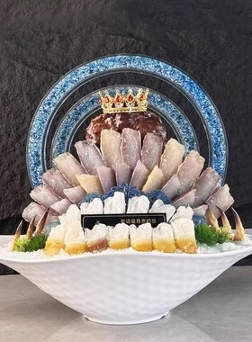 仿真高端帝王蟹姿造食品模型火锅厨房样品菜酒店装饰