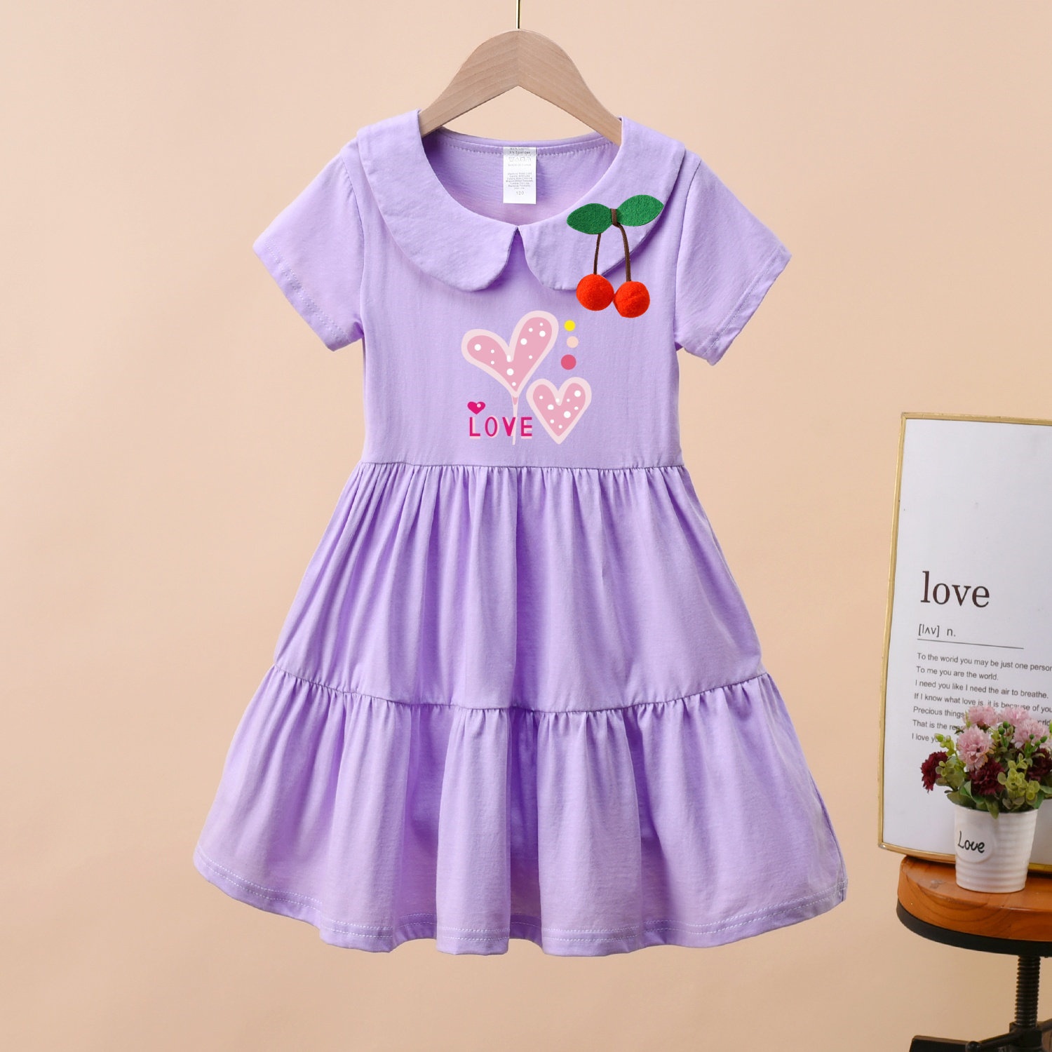 公主裙小女孩夏季裙子女童短袖连衣裙2026夏装新款儿童蛋糕裙宝宝