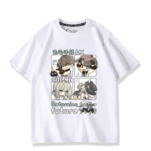 重返未来1999动漫周边兔毛手袋X二次元同款短袖T恤男女夏季痛衣服