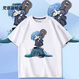 孤独摇滚山田凉联名初音动漫未来歌姬周边短袖T恤男女痛衣服上衣