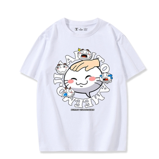 火影忍者手游决斗场表情衣服挑衅摸头动漫周边短袖T恤男女夏衣服