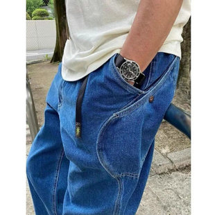 hemp 九分户外大口袋机能复古牛仔裤 outdoor 萝卜裤 denim重磅