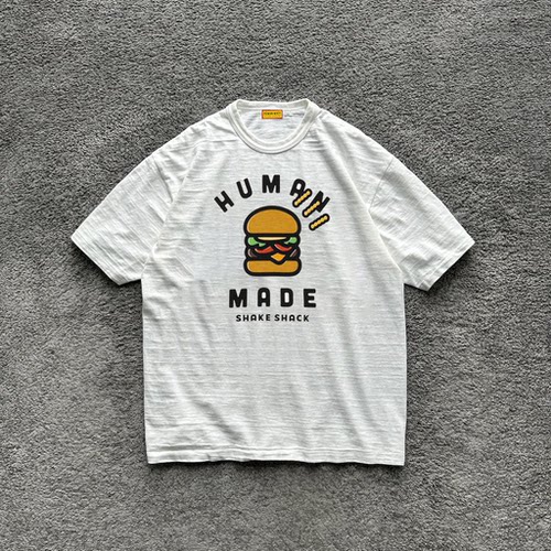 现货HUMAN MADE联名SHAKE SHACK T-SHIRT联名款汉堡印花短袖T恤男