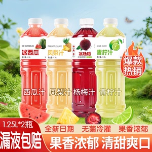 清爽解腻果汁饮料1.25L大容量