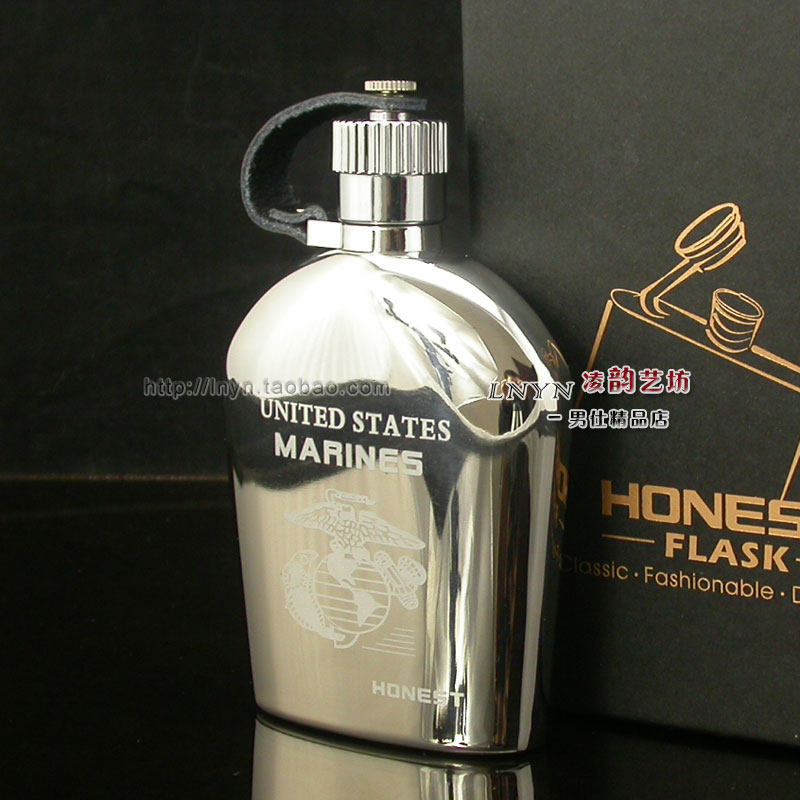 百诚酒壶军俄罗斯用不锈钢酒壶随身户外便携酒瓶5盎司金属小酒壶