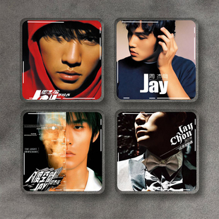 周杰伦专辑封面汽车水晶贴纸情怀手机冰箱贴电动车防水3D立体贴纸