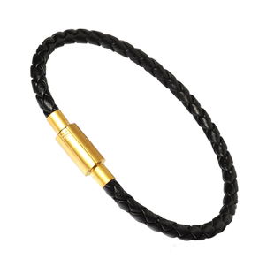 粗款4mm皮绳手链男可穿黄金转运珠编织手绳本命年红绳黑绳半成品