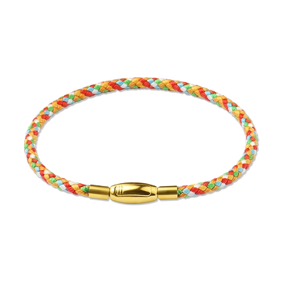 新款彩色手绳可穿黄金转运珠diy时尚百搭手链皮绳小清新钢丝手绳