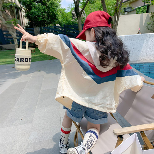 女童防晒衣夏季2026新款宝宝外套薄款防紫外线夏装洋气儿童防晒服
