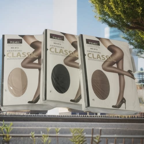 华伦威仕813超透斜网纹丝袜单面加裆甜美显瘦性感薄款连裤袜夏季